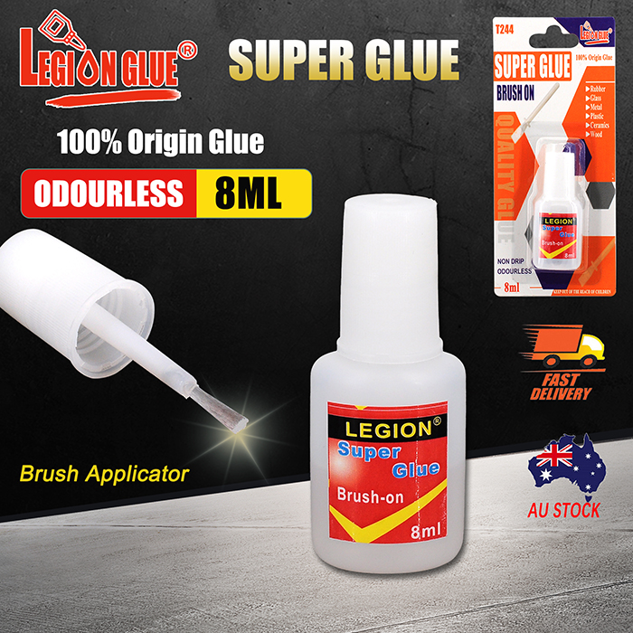 Super Glue Brush On 8ml MultiPurpose Leather Plastic Wood Metal